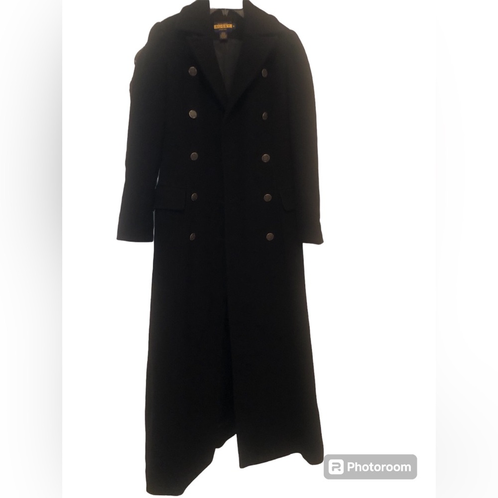 Ralph Lauren Rugby Wool Military Maxi Coat